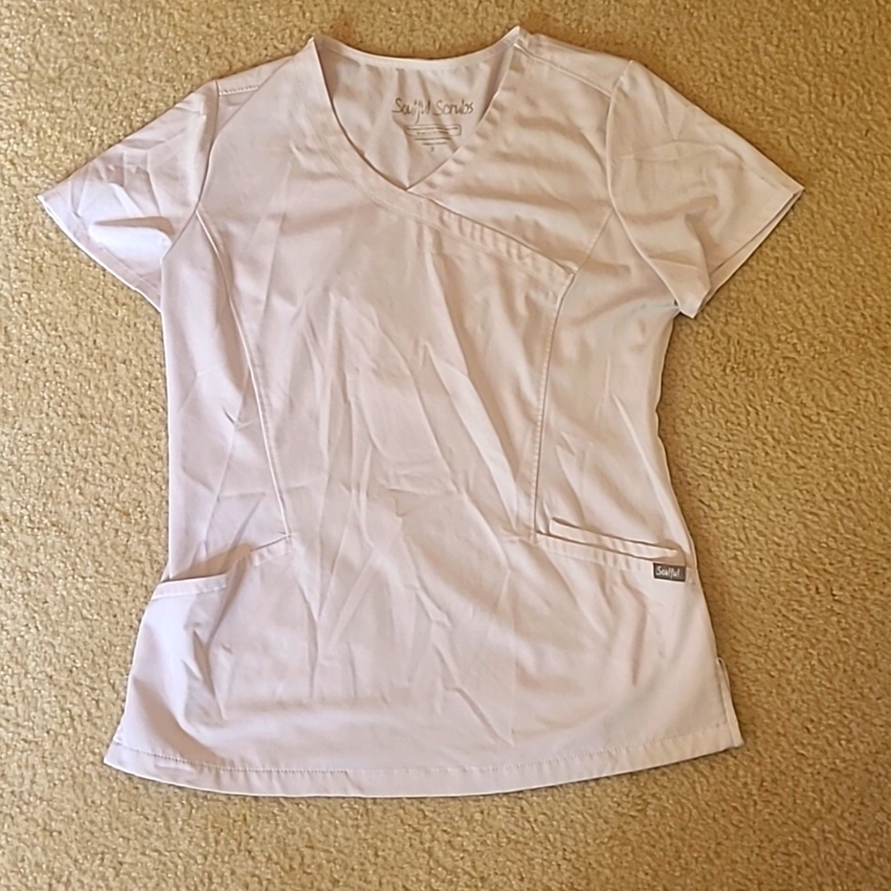 White Scrub top
